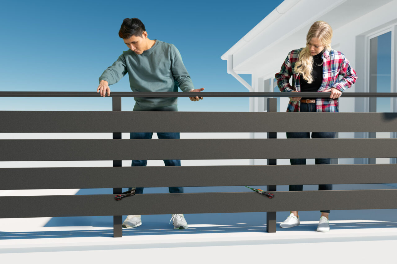 Balkongeländer selber bauen Balkoneo